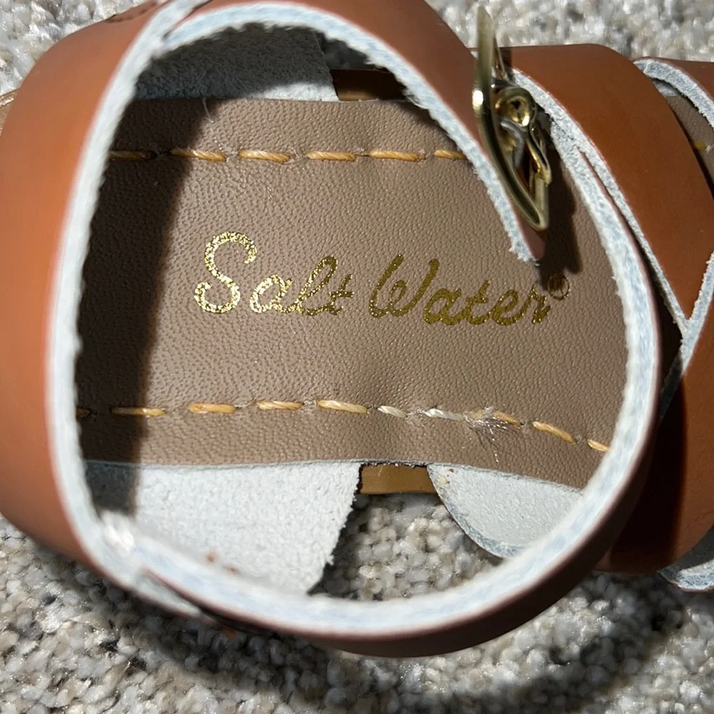 AUTH NIB Salt Water the Original Sandal Toddler Little Kids TAN